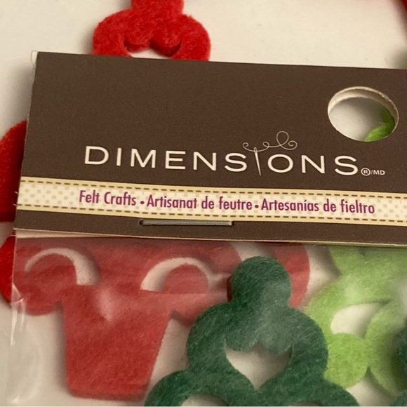 Dimensions Red Green Christmas Tree Scrapbook Card Making Embellishments 60ct - Picture 8 of 14